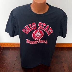 Ohio State Basketball Tee Shirt Top Of The World XL Men’s Black Red
